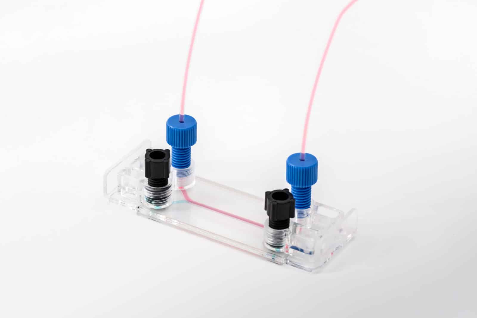 Double Channel Microfluidic chip for cell culture - Fluigent