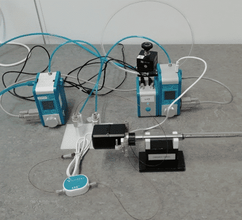 Full setup of the DENS system