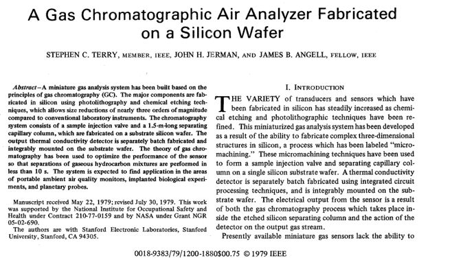 Micro Total Analysis System paper
