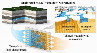 EOR wettability in microfluidics