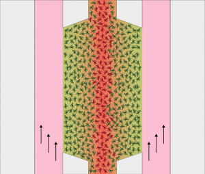 flow gradient illstration