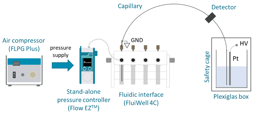 schematic microfluidic capillary electrophoresis