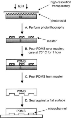 pdms production microfluidic chip