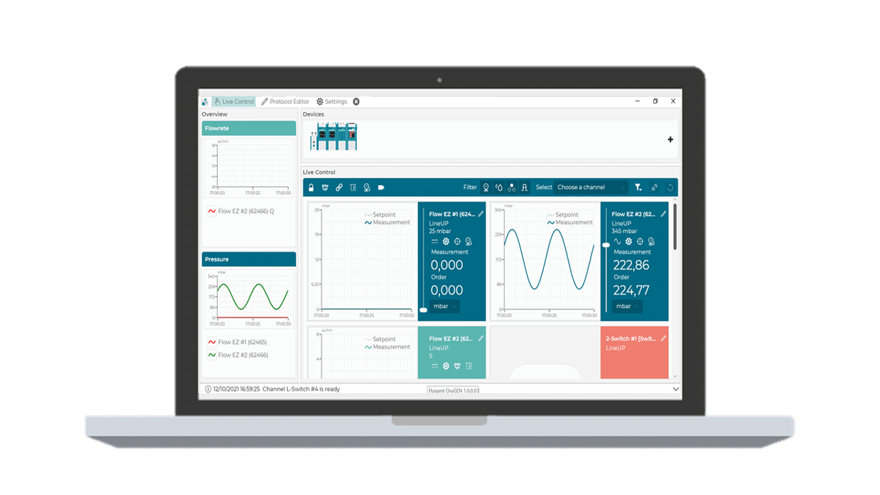 oxygen software microfluidics