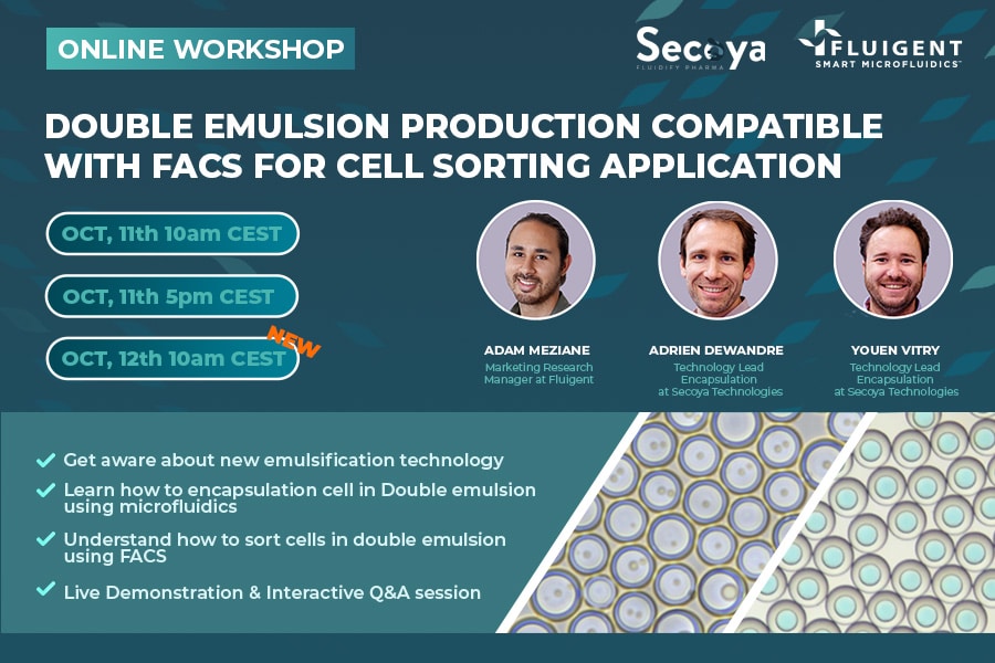 online microfluidic webinar - double emulsions with facs