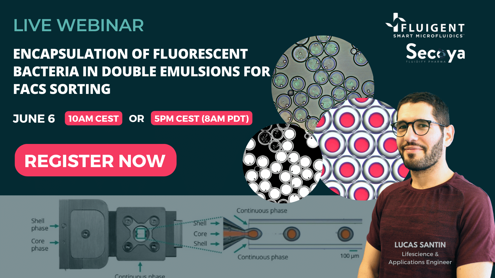 BACTERIAL ENCAPSULATION FACS WEBINAR MICROFLUIDICS