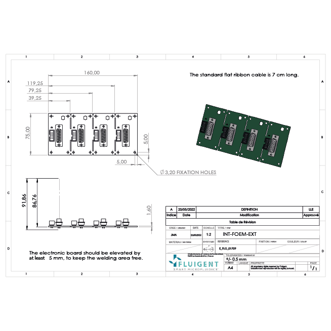 Drawing Fluigent Extension board