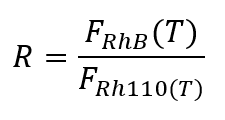 ratio of fluorescence intensities formula
