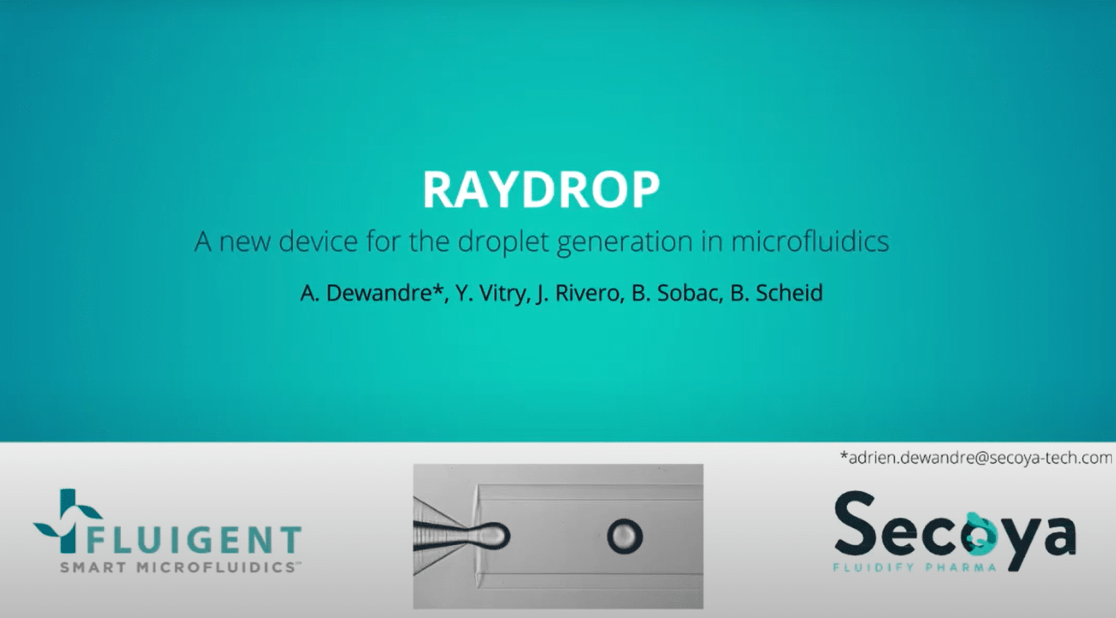 raydrop single emulsion webinar