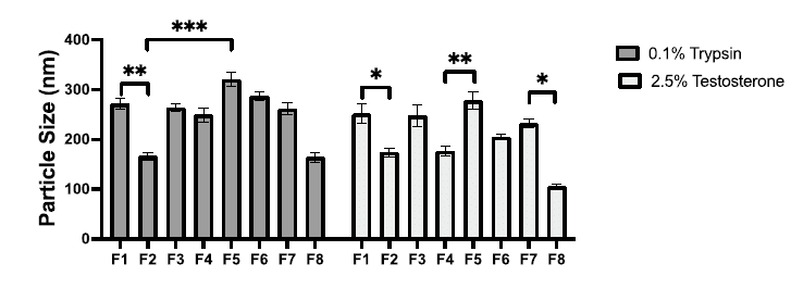 LPN Particle size measurements