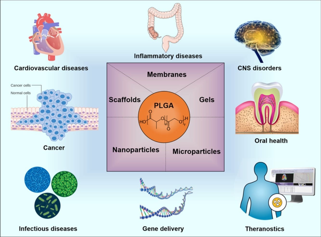 PLGA microspheres for drug delivery