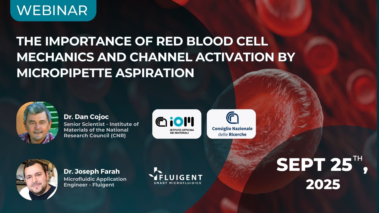 RBC micropipette aspiration Webinar - Fluigent RBC micropipette aspiration Webinar image